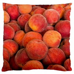 Peaches 2 Large Flano Cushion Case (one Side) by trendistuff