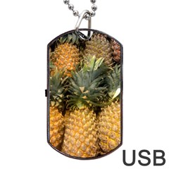 Pineapple 1 Dog Tag Usb Flash (one Side) by trendistuff