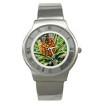 PINEAPPLE 2 Stainless Steel Watch Front