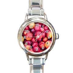 Plums 1 Round Italian Charm Watch by trendistuff