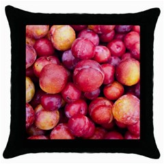 Plums 1 Throw Pillow Case (black) by trendistuff