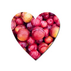 Plums 1 Heart Magnet by trendistuff