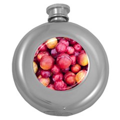 Plums 1 Round Hip Flask (5 Oz) by trendistuff