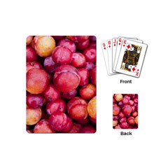 Plums 1 Playing Cards (mini)  by trendistuff