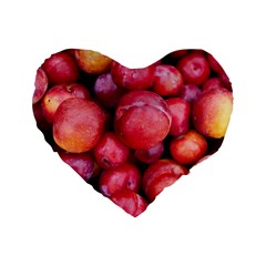 Plums 1 Standard 16  Premium Heart Shape Cushions by trendistuff