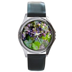 Grapes 2 Round Metal Watch