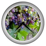 GRAPES 2 Wall Clocks (Silver) 