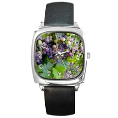 Grapes 2 Square Metal Watch by trendistuff