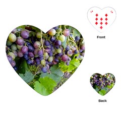 Grapes 2 Playing Cards (heart)  by trendistuff