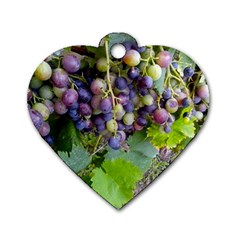 Grapes 2 Dog Tag Heart (one Side) by trendistuff