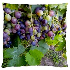 Grapes 2 Large Flano Cushion Case (one Side) by trendistuff