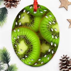 Kiwi 1 Oval Filigree Ornament (two Sides) by trendistuff