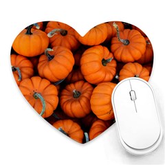 Pumpkins 2 Heart Mousepads by trendistuff