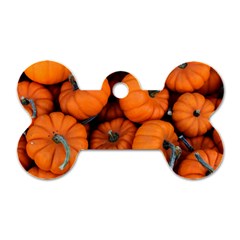 Pumpkins 2 Dog Tag Bone (two Sides) by trendistuff