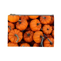 Pumpkins 2 Cosmetic Bag (large)  by trendistuff