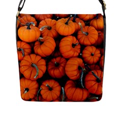 Pumpkins 2 Flap Messenger Bag (l)  by trendistuff