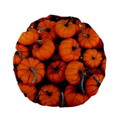 Pumpkins 2 Standard 15  Premium Flano Round Cushions by trendistuff