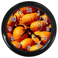 Pumpkins 3 Wall Clocks (black) by trendistuff