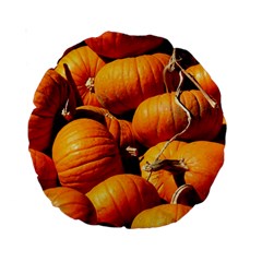 Pumpkins 3 Standard 15  Premium Round Cushions by trendistuff