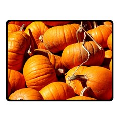 Pumpkins 3 Double Sided Fleece Blanket (small)  by trendistuff