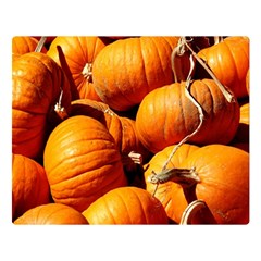 Pumpkins 3 Double Sided Flano Blanket (large)  by trendistuff