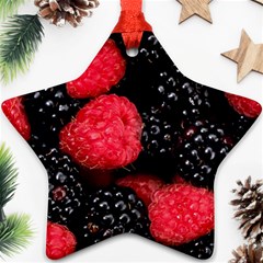 RASPBERRIES 1 Ornament (Star)