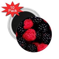 Raspberries 1 2 25  Magnets (10 Pack)  by trendistuff