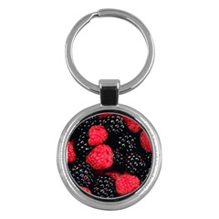 Raspberries 1 Key Chains (round) 