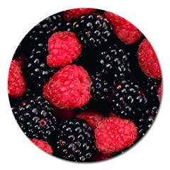 RASPBERRIES 1 Magnet 5  (Round)