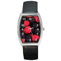 RASPBERRIES 1 Barrel Style Metal Watch