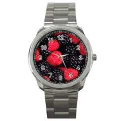 Raspberries 1 Sport Metal Watch by trendistuff