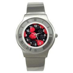 Raspberries 1 Stainless Steel Watch by trendistuff