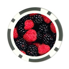 Raspberries 1 Poker Chip Card Guard by trendistuff