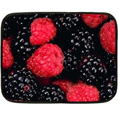 RASPBERRIES 1 Double Sided Fleece Blanket (Mini) 