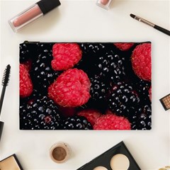 Raspberries 1 Cosmetic Bag (large)  by trendistuff