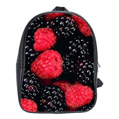 Raspberries 1 School Bag (large) by trendistuff