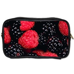 Raspberries 1 Toiletries Bags 2-side by trendistuff