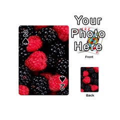 Raspberries 1 Playing Cards 54 (mini)  by trendistuff