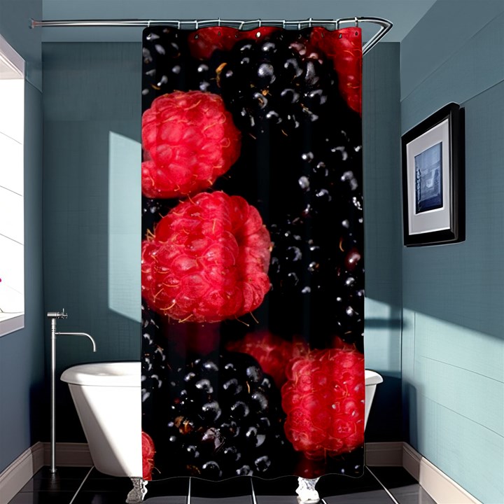 RASPBERRIES 1 Shower Curtain 36  x 72  (Stall) 