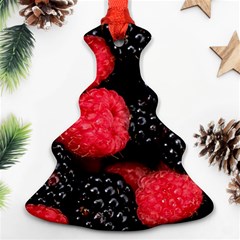 Raspberries 1 Christmas Tree Ornament (two Sides) by trendistuff