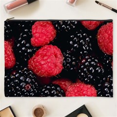 Raspberries 1 Cosmetic Bag (xxxl)  by trendistuff