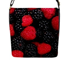 RASPBERRIES 1 Flap Messenger Bag (L) 