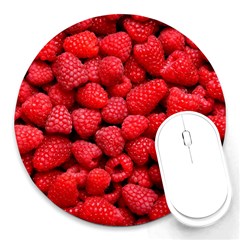 Raspberries 2 Round Mousepads by trendistuff