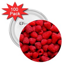 Raspberries 2 2 25  Buttons (100 Pack)  by trendistuff