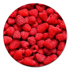 Raspberries 2 Magnet 5  (round) by trendistuff