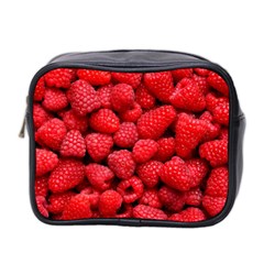 Raspberries 2 Mini Toiletries Bag 2-side by trendistuff