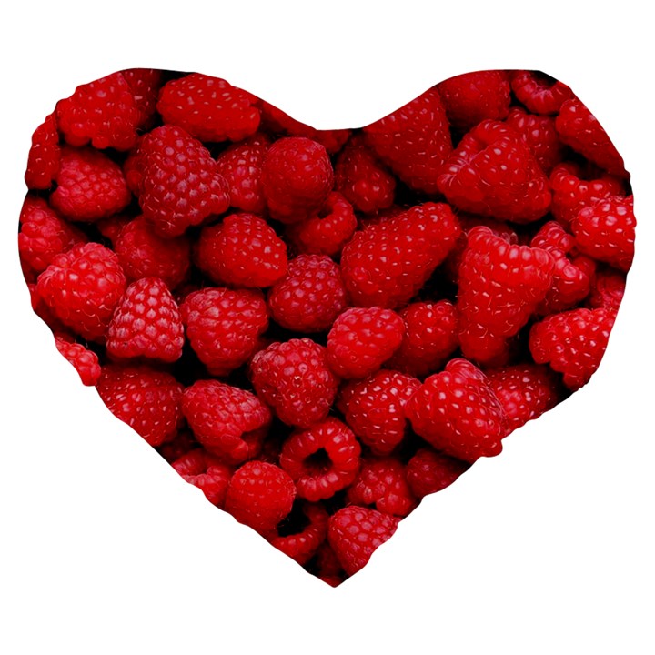 RASPBERRIES 2 Large 19  Premium Heart Shape Cushions