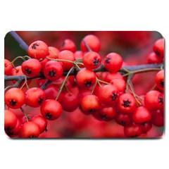 Red Berries 1 Large Doormat  by trendistuff