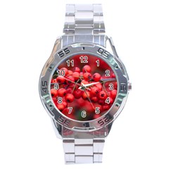 Red Berries 1 Stainless Steel Analogue Watch by trendistuff