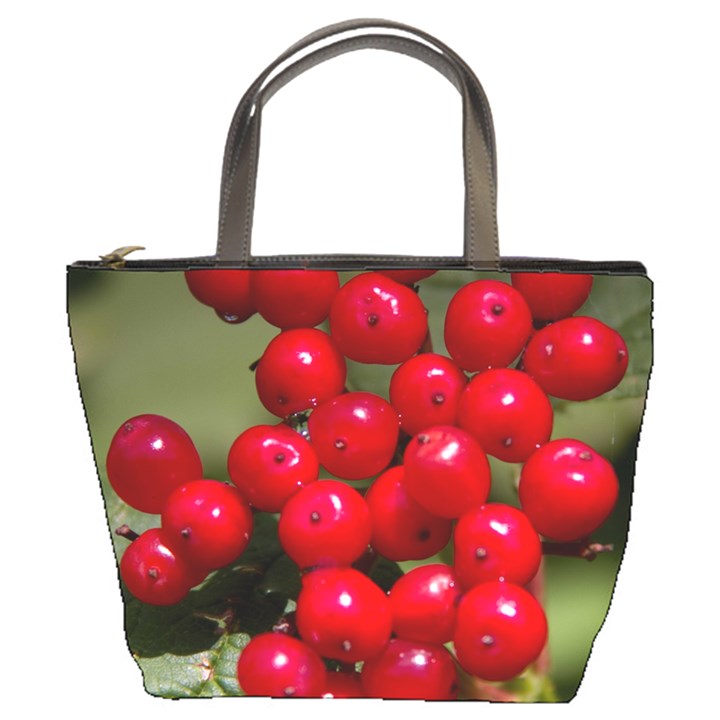 RED BERRIES 2 Bucket Bags